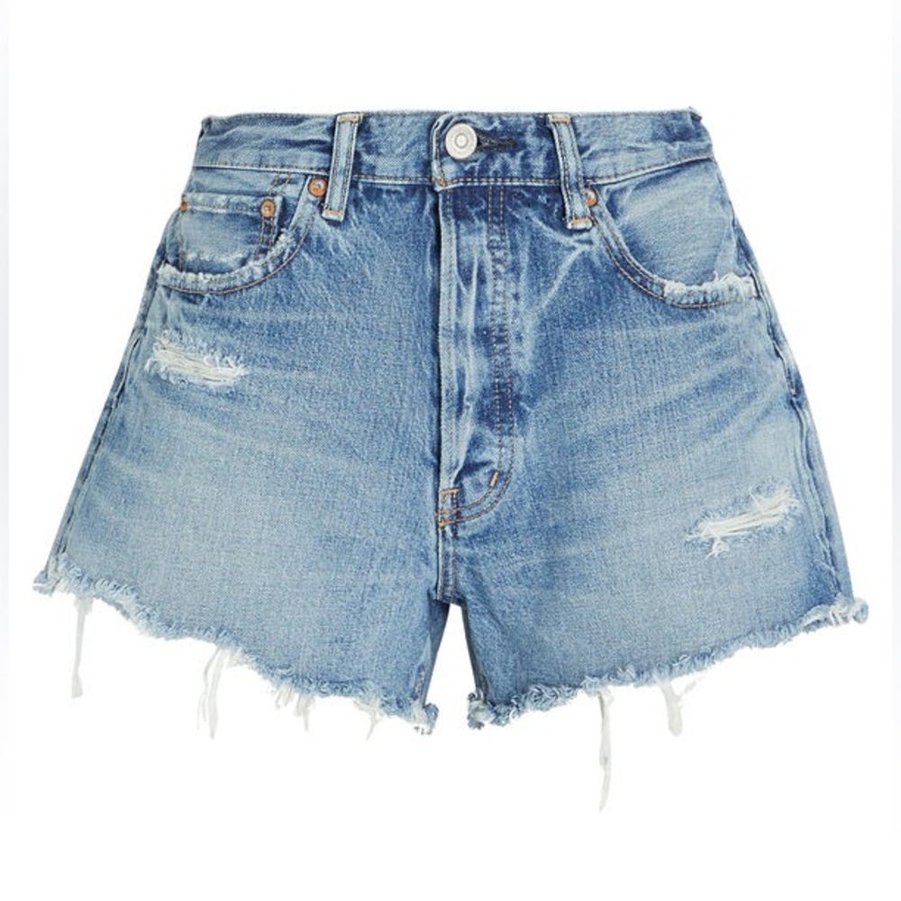 Moussy Vintage Chester Distressed Denim Shorts